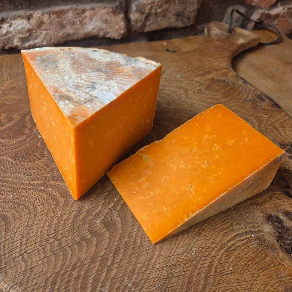 Rutland Red, wonderfully tasty red leicester cheese
