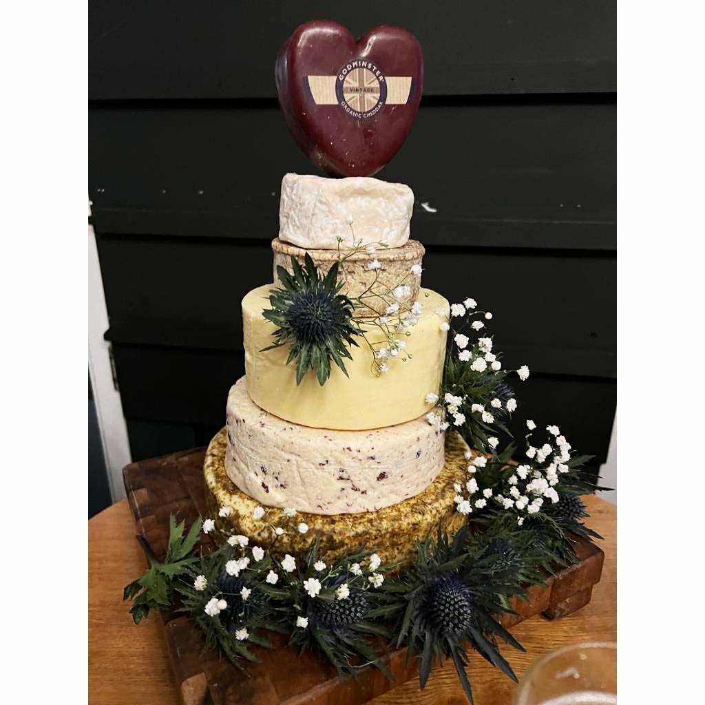 Annie Cheese Wedding Cake, 3.15kg to 6.15kg small cheese tower.