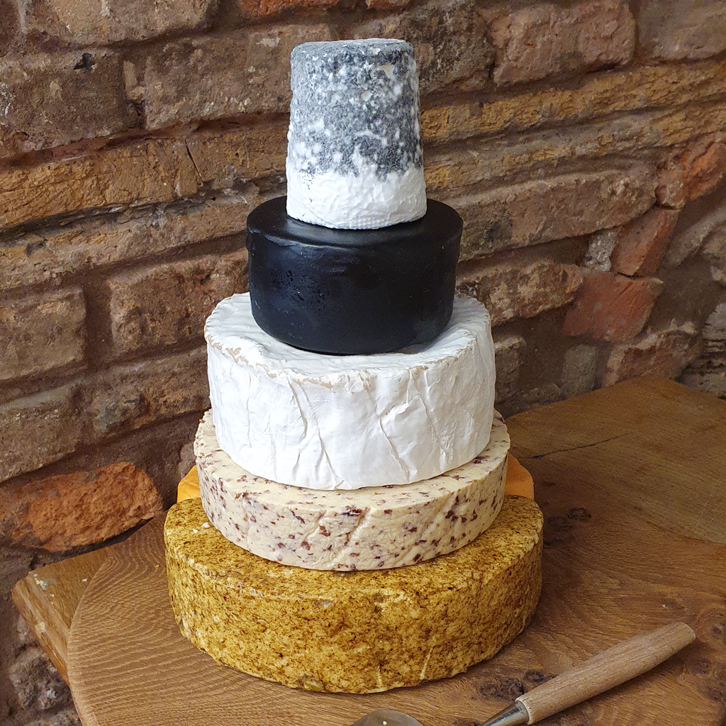 Evie wedding cheese stack, 4.6kg to 7.6kg party cheese tower