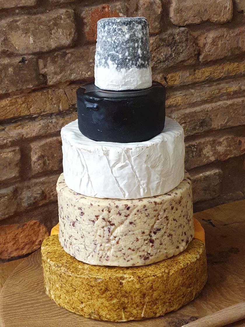 Evie wedding cheese stack, 4.6kg to 7.6kg party cheese tower
