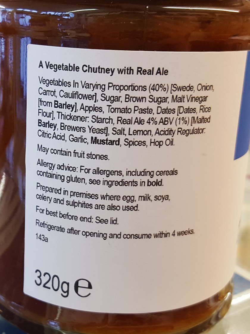 Real Ale Chutney from Mousetrap Cheese