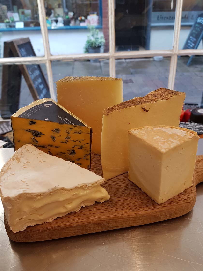 Strong cheese selection
