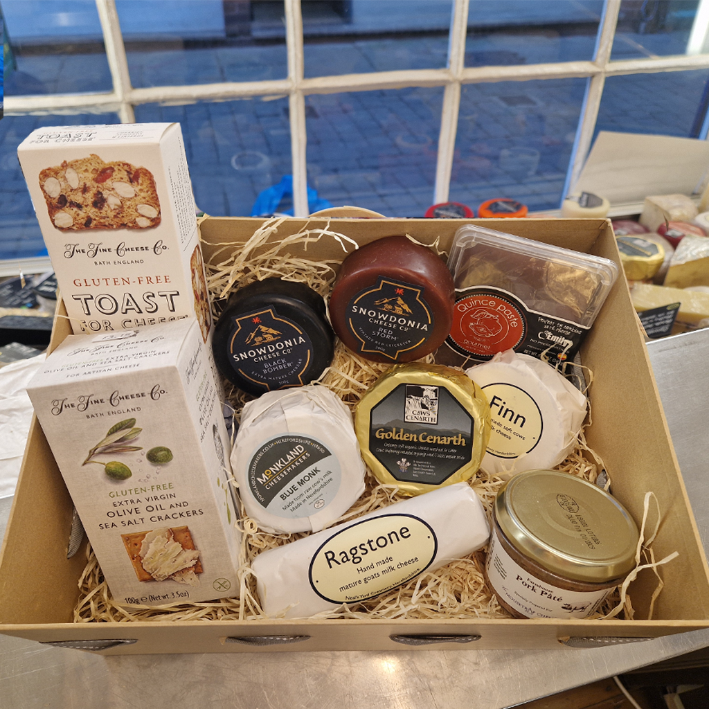 Luxury cheese selection hamper
