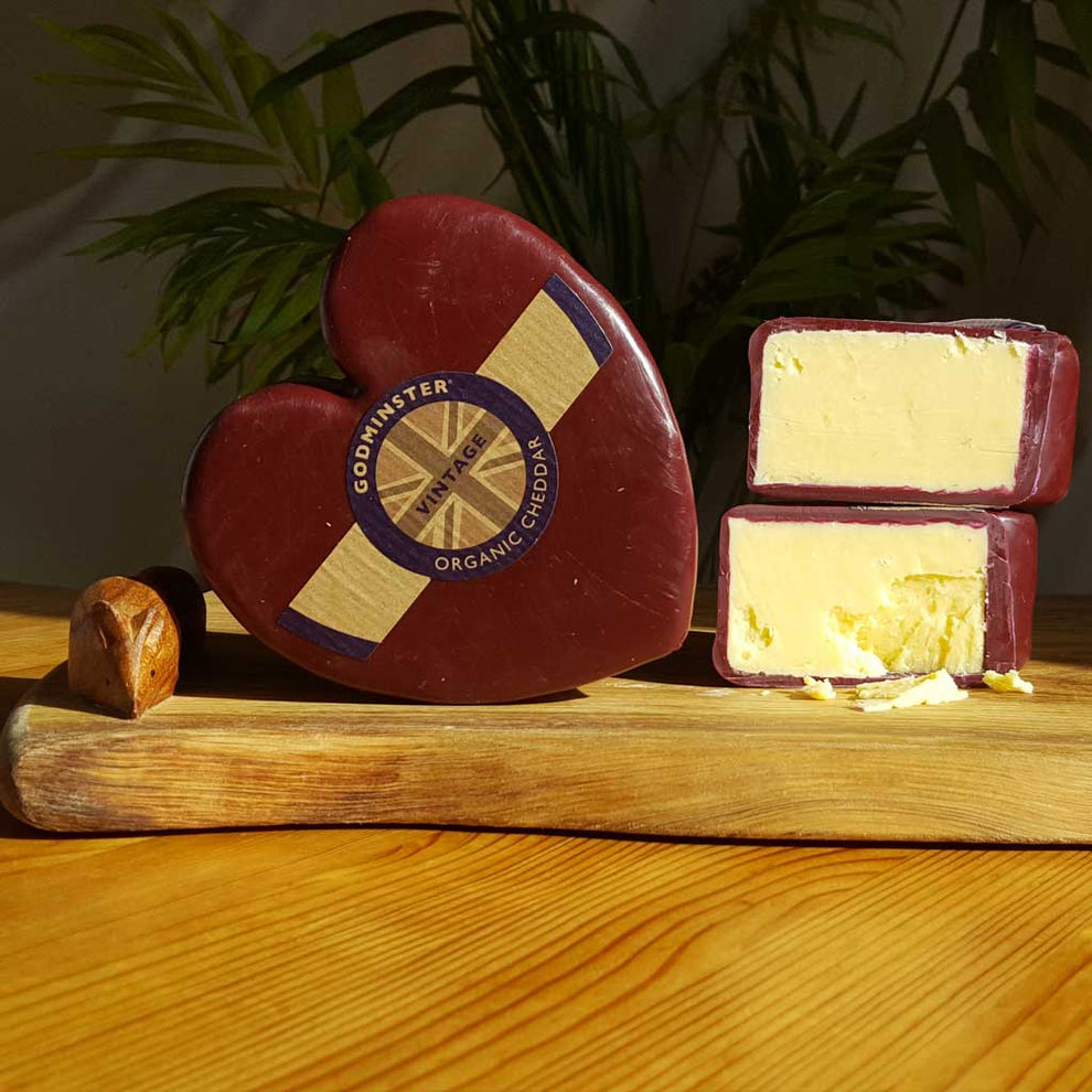 Godminster Organic Cheddar, hearts and circles! – The Mousetrap Cheese Shop