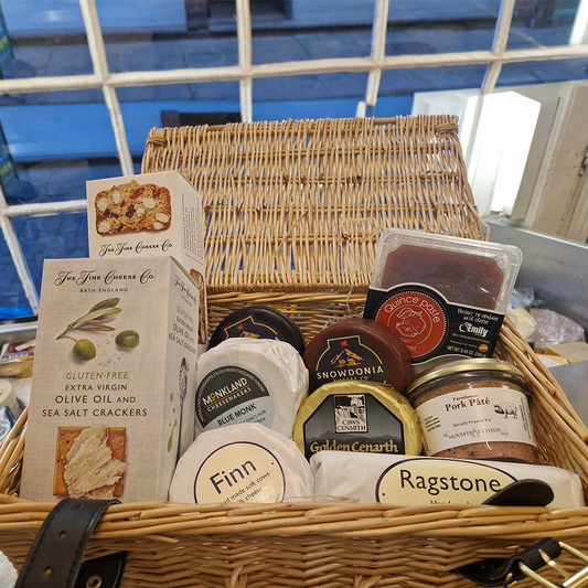 Luxury cheese selection hamper